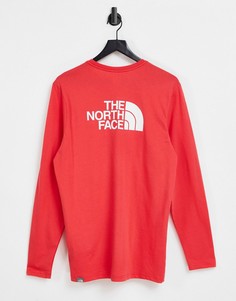 Красный лонгслив The North Face Easy