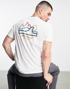 Белая футболка с принтом волнистых вершин гор Billabong-Белый