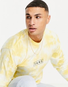 Желтый лонгслив с принтом тай-дай Vans Easy Box