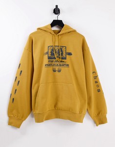 Худи желтого цвета с цифровым принтом Carhartt WIP-Желтый