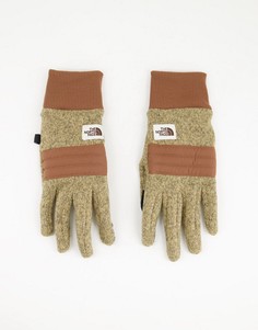 Бежевые перчатки The North Face Gordon Etip-Коричневый цвет