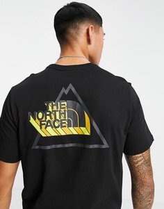 Черная футболка с логотипом The North Face Playful-Голубой
