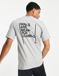 Серая футболка с графическим принтом The North Face Climb-Серый