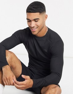 Черный лонгслив с маленьким логотипом The North Face-Черный цвет