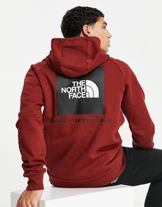 Худи красного цвета с рукавами реглан The North Face-Красный