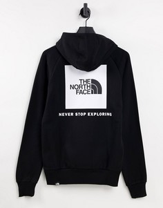 Худи черного цвета с рукавами реглан The North Face-Черный цвет