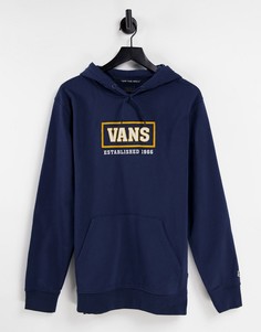 Худи темно-синего цвета Vans Take a Stand II-Темно-синий