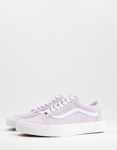 Розовые замшевые кроссовки Vans Old Skool-Розовый цвет