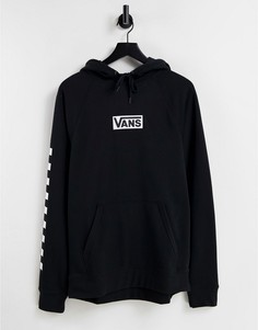 Худи черного цвета с шахматным принтом Vans Versa Standard-Черный цвет