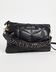 Черная стеганая сумка с ремешком через плечо Valentino Bags Bamboo-Черный цвет