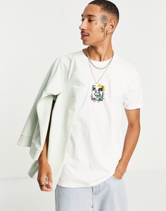 Белая футболка Obey Flower Dance-Белый