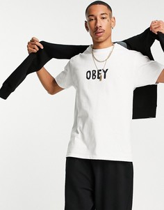 Белая футболка Obey Og-Белый