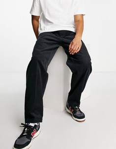 Свободные вельветовые брюки черного цвета Obey-Черный цвет