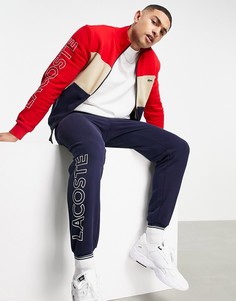 Спортивный костюм темно-синего/красного цвета Lacoste - эксклюзивно для ASOS-Темно-синий