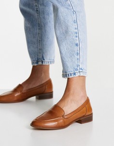 Лоферы цвета коньяка на плоской подошве ALDO Gililiaflex-Красный