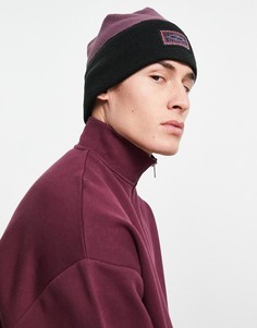 Флисовая шапка-бини фиолетового цвета Quiksilver Wintergear-Фиолетовый цвет