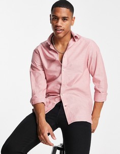 Темно-красная оксфордская рубашка классического кроя Ben Sherman-Красный