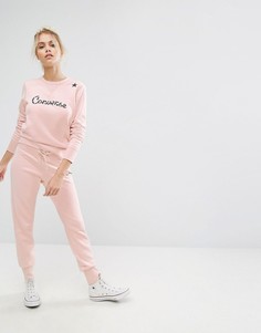 Розовые джоггеры Converse Essentials-Розовый