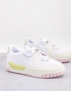 Кроссовки пастельной расцветки на толстой подошве Puma Cali Dream-Белый