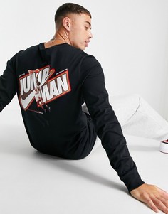 Черный лонгслив Nike Jordan Jumpman-Черный цвет