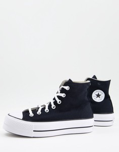 Черные высокие кроссовки на платформе Converse Chuck Taylor All Star Lift-Черный цвет