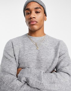 Серый джемпер из мягкого трикотажа River Island