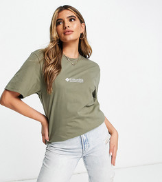 Базовая зеленая футболка с логотипом Columbia CSC – эксклюзивно для ASOS-Зеленый цвет