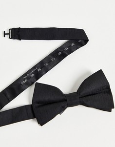 Черный однотонный галстук-бабочка French Connection-Черный цвет