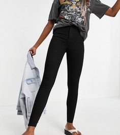 Черные зауженные джинсы Topshop Tall Jamie-Черный цвет