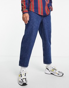 Синие выбеленные джинсы широкого кроя в стиле 90-х ASOS DESIGN-Голубой