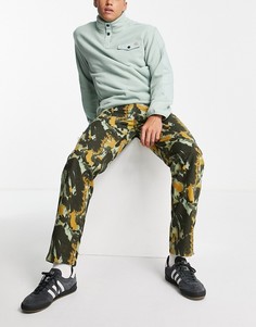 Брюки в рабочем стиле с камуфляжным принтом Dickies Crafted-Зеленый цвет