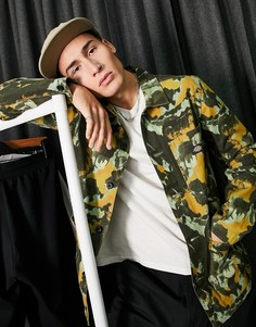 Рубашка навыпуск с камуфляжным принтом Dickies Crafted-Зеленый цвет