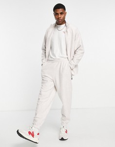 Oversized-джоггеры из флиса бежевого цвета от комплекта ASOS DESIGN-Светло-бежевый цвет
