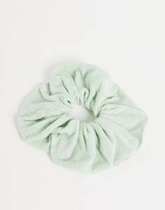 Резинка для волос из махровой ткани мятного цвета (от комплекта) ASOS DESIGN-Зеленый цвет