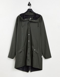 Черная водонепроницаемая куртка Rains-Белый