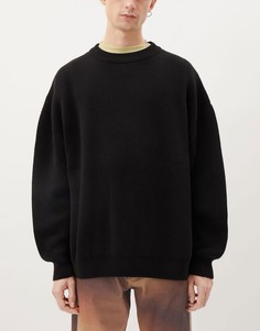 Черный джемпер в стиле oversized Weekday John-Черный цвет