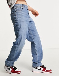 Выбеленные свободные джинсы в винтажном стиле ASOS DESIGN-Голубой