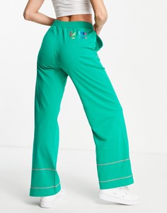 Зеленые джоггеры с широкими штанинами Love Moschino-Зеленый цвет