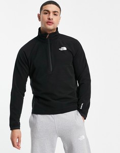 Черный флисовый джемпер с молнией длиной 1/4 The North Face Tekware-Черный цвет