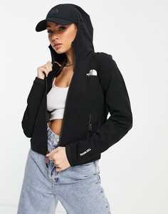 Черный флисовый худи на молнии The North Face Tekware-Черный цвет