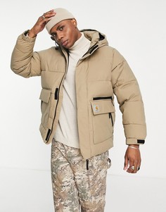 Бежевый пуховик Carhartt WIP Munro-Светло-бежевый цвет