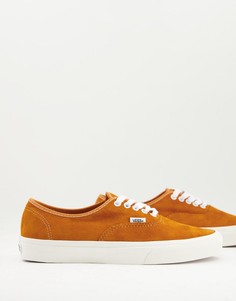 Оранжевые замшевые кроссовки Vans Authentic Pig-Оранжевый цвет