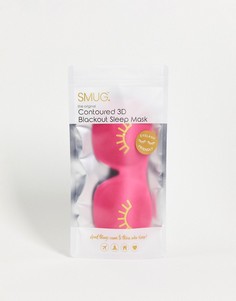 Объемная маска для сна с принтом ресниц SMUG-Розовый цвет