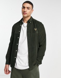 Темно-зеленая вельветовая рубашка в стиле пэчворк Barbour Beacon Balfour-Зеленый цвет