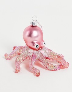 Новогоднее украшение в виде розового осьминога Sass & Belle-Разноцветный