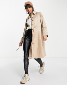 Тренч А-силуэта с завязкой на талии Fashion Union-Белый
