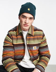 Зеленая шапка-бини Carhartt WIP Chase-Зеленый цвет