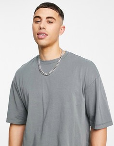 Серая выбеленная oversized-футболка Jack & Jones Originals-Серый