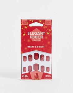 Накладные ногти Elegant Touch Merry and Bright-Красный
