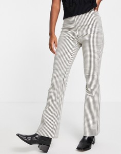 Расклешенные брюки с принтом в клетку Vila-Разноцветный